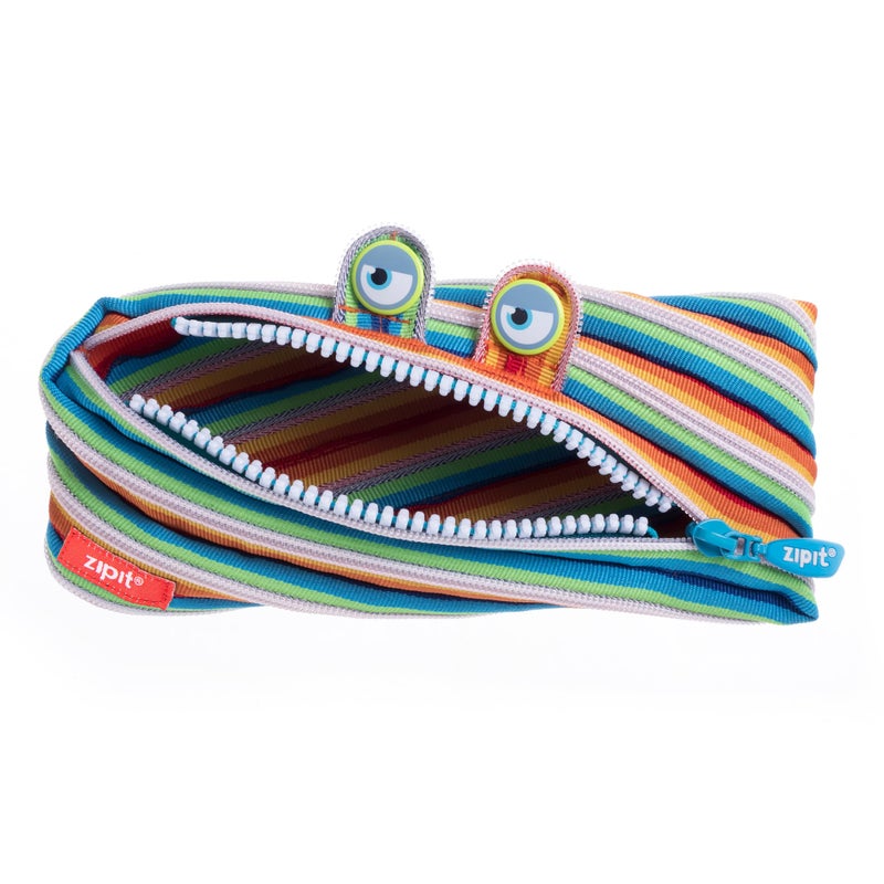 ZIPIT Monster Pencil Case for Kids, Cute Zipper Pouch for Boys Girls and Teens, Stationery Bag for School, Colorful - Image 1